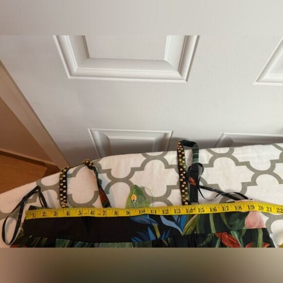 Farm Rio Black Midnight Macaw Fiesta Lenzing Euroflax Mini Dress NWT Size XL - Picture 11 of 14